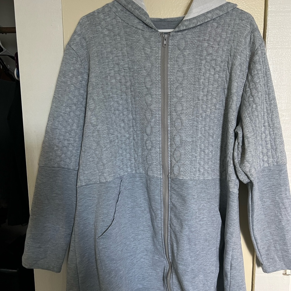 Amazon Essentials Women's Gray Hooded Sweater